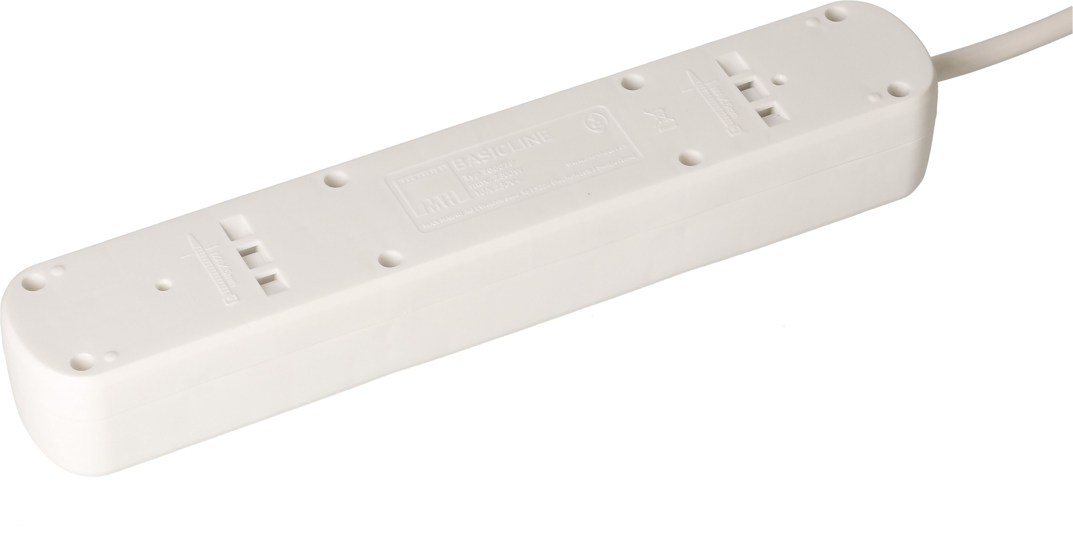 Steckdosenleiste Basic Line 7x Typ 13 weiss 1.5m