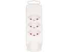 multi adaptateur Safety Line 4x type 13 3-pôles blanc rotatif