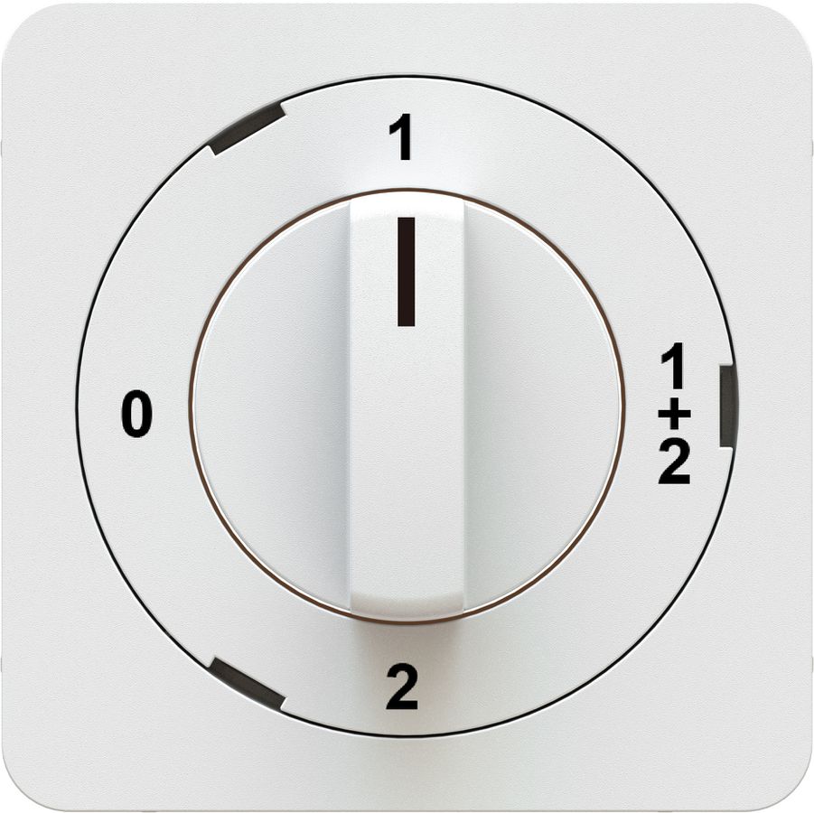 interrupteur rotatif/à clé 0-1-1+2-2 plaque frontale priamos bc