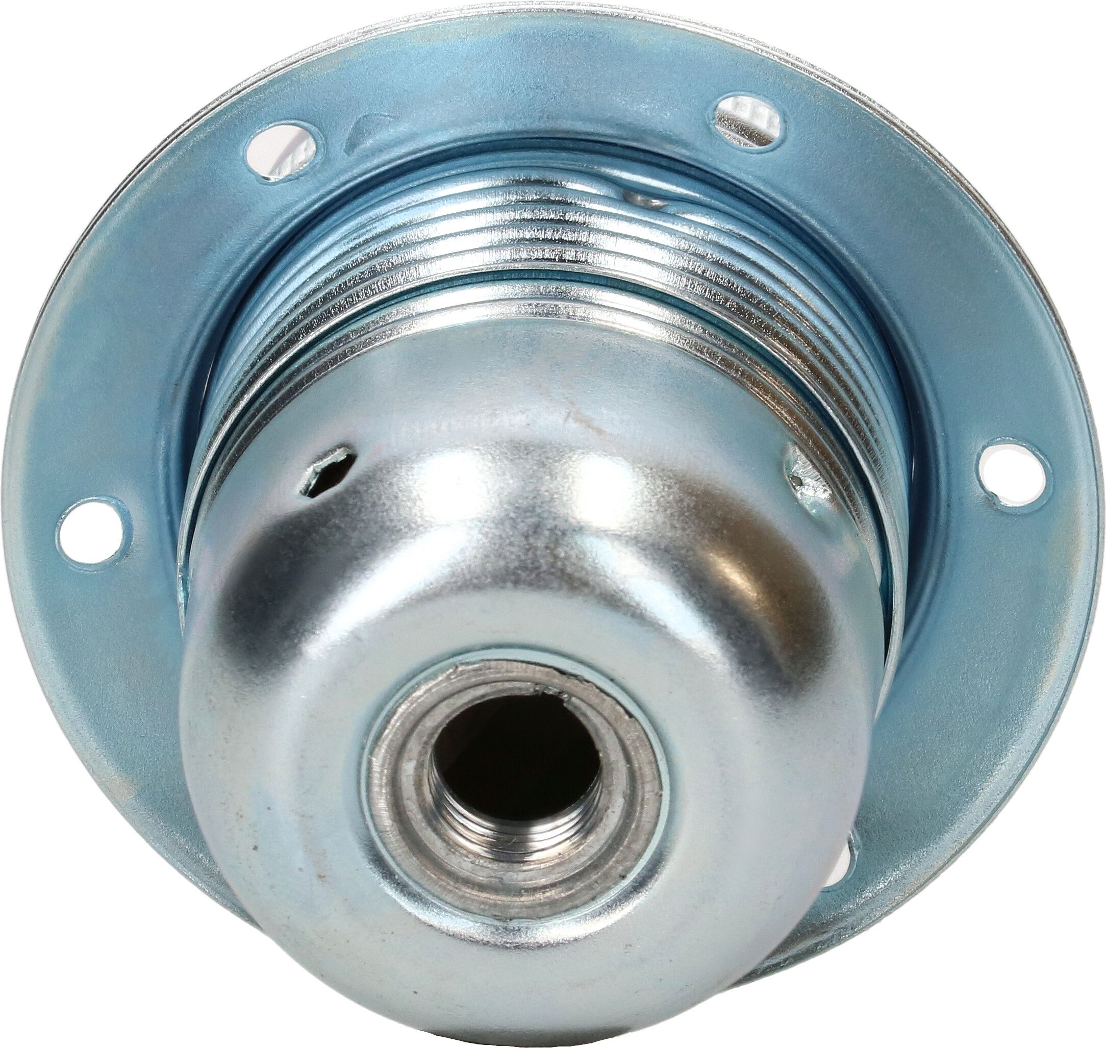 douille métal E27 avec anneau M10x1 acier chrome