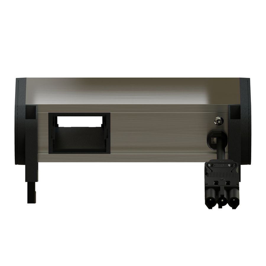 SUPRA bloc multiprise anodisé 1x type 13 1x USB-A/C 1x vide