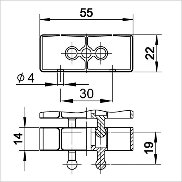 Easy-Fix-Flexkette schwarz RAL 9005