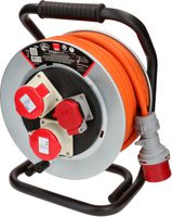 enrouleur de câble en acier 2x CEE16-5 1x type 25 IP55 25m