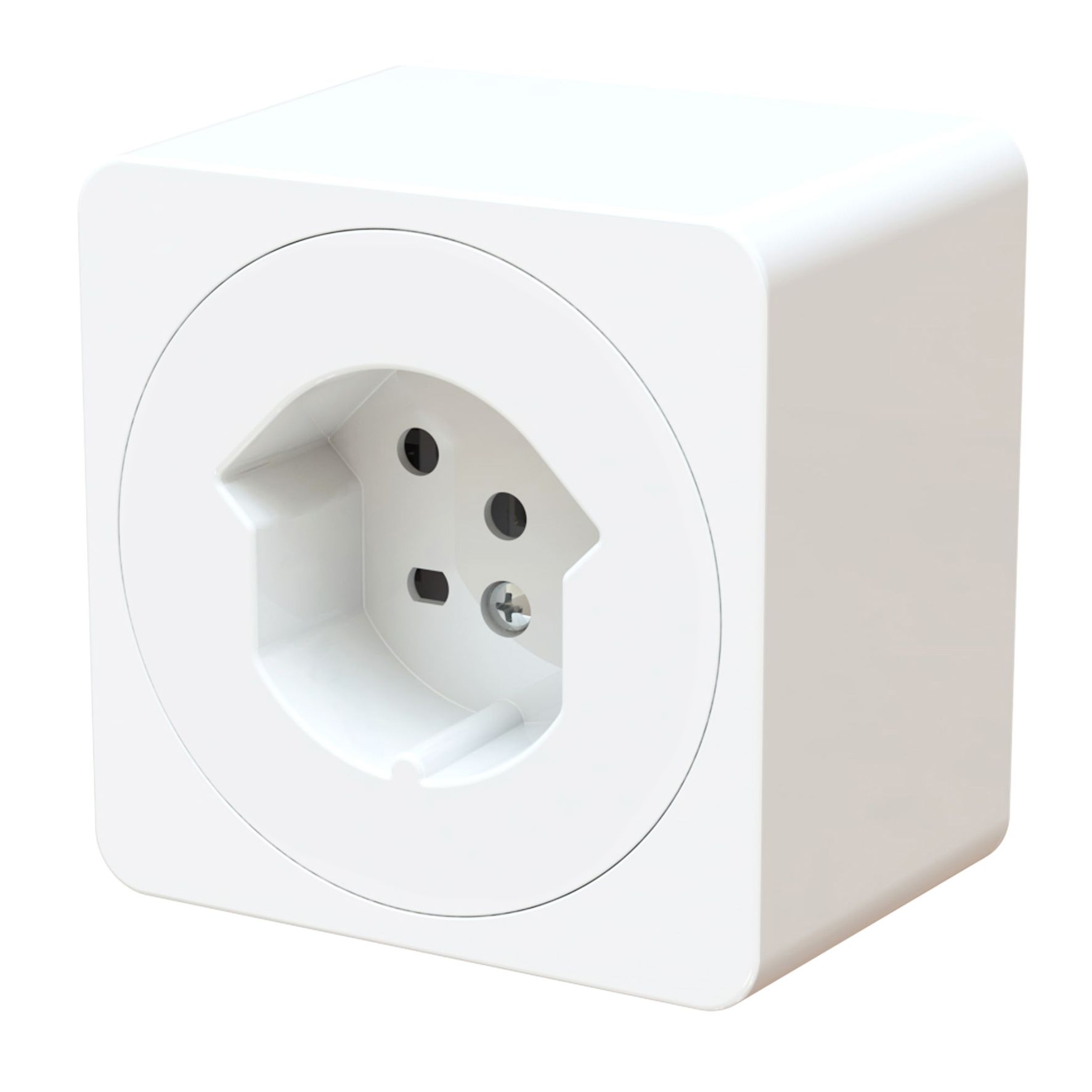 presa 1x tipo 15 dim.1x1 AP maxONE bianco