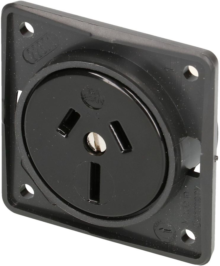 prise 1x type I appareil avec plaque frontale Berker Integro ant.