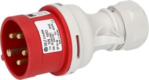 fiche CEE 3P+N+E 400V/16A rouge IP44