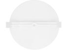 rosette de plafond rond plat cintre en plastique blanc