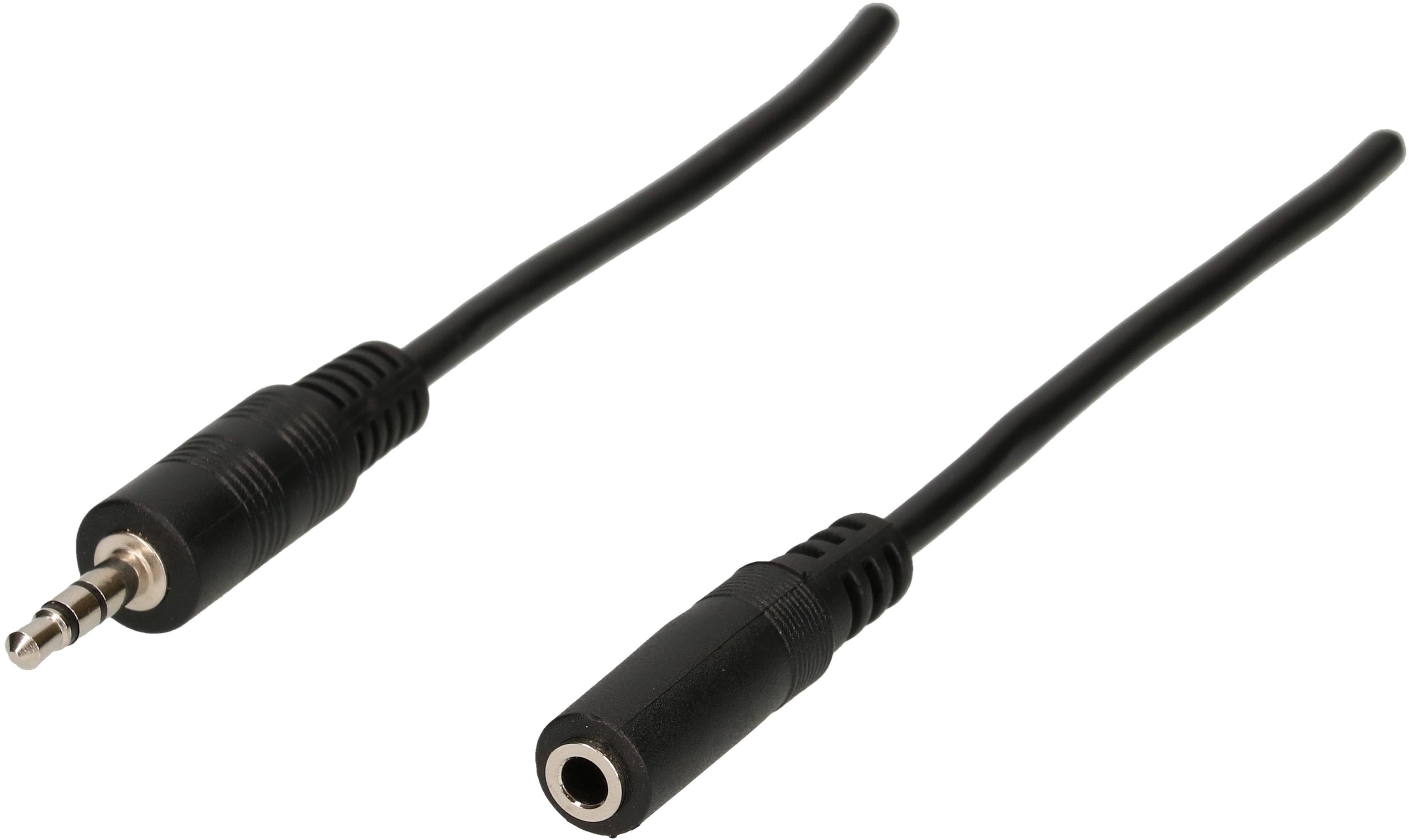 rallonge audio stéréo fiche/prise jack 5m noir