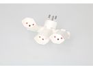 multi adaptateur clip-clap 3x type 13 3 pôles blanc BS