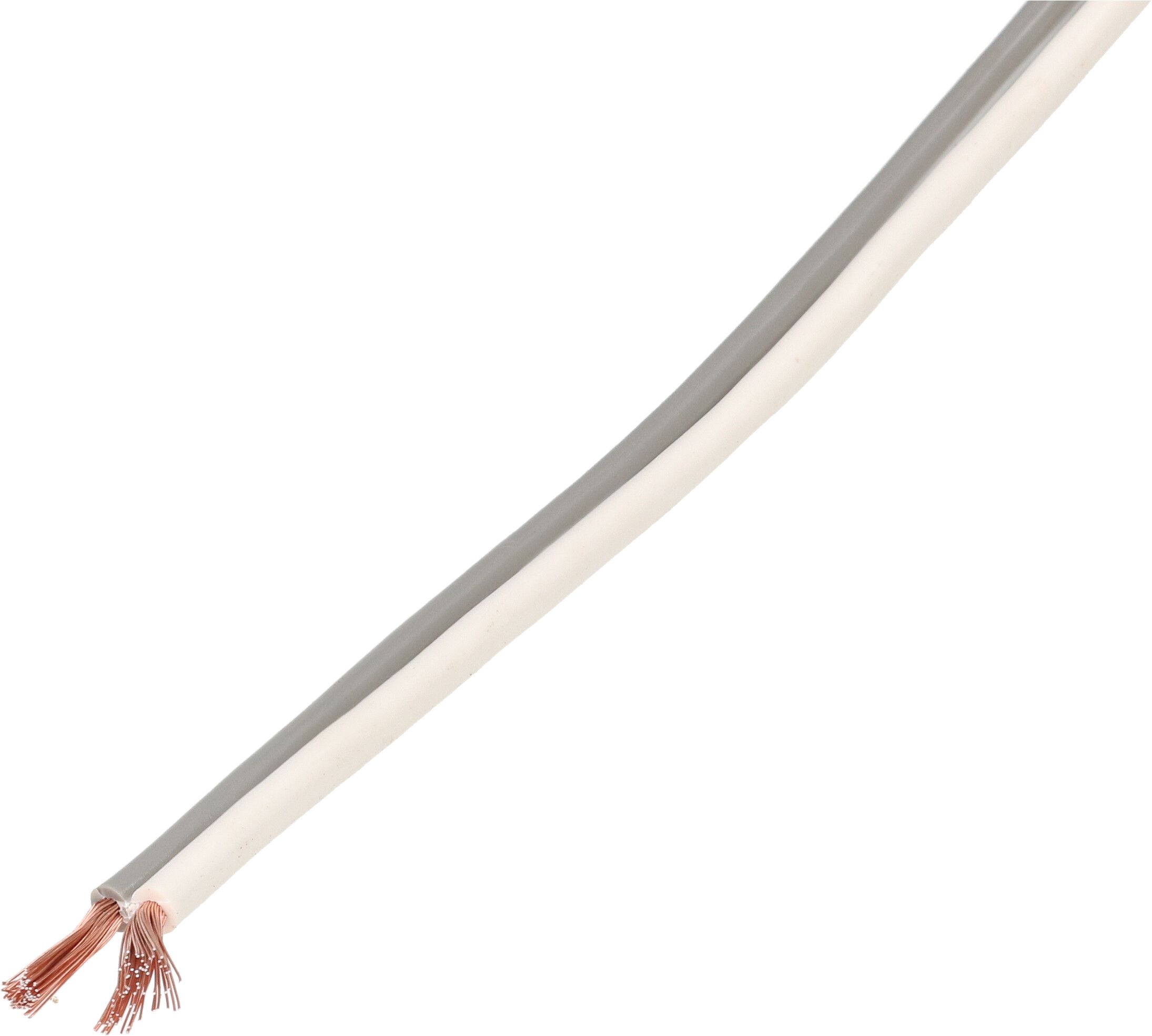 câble de haut-parleur 2x2.5mm² blanc
