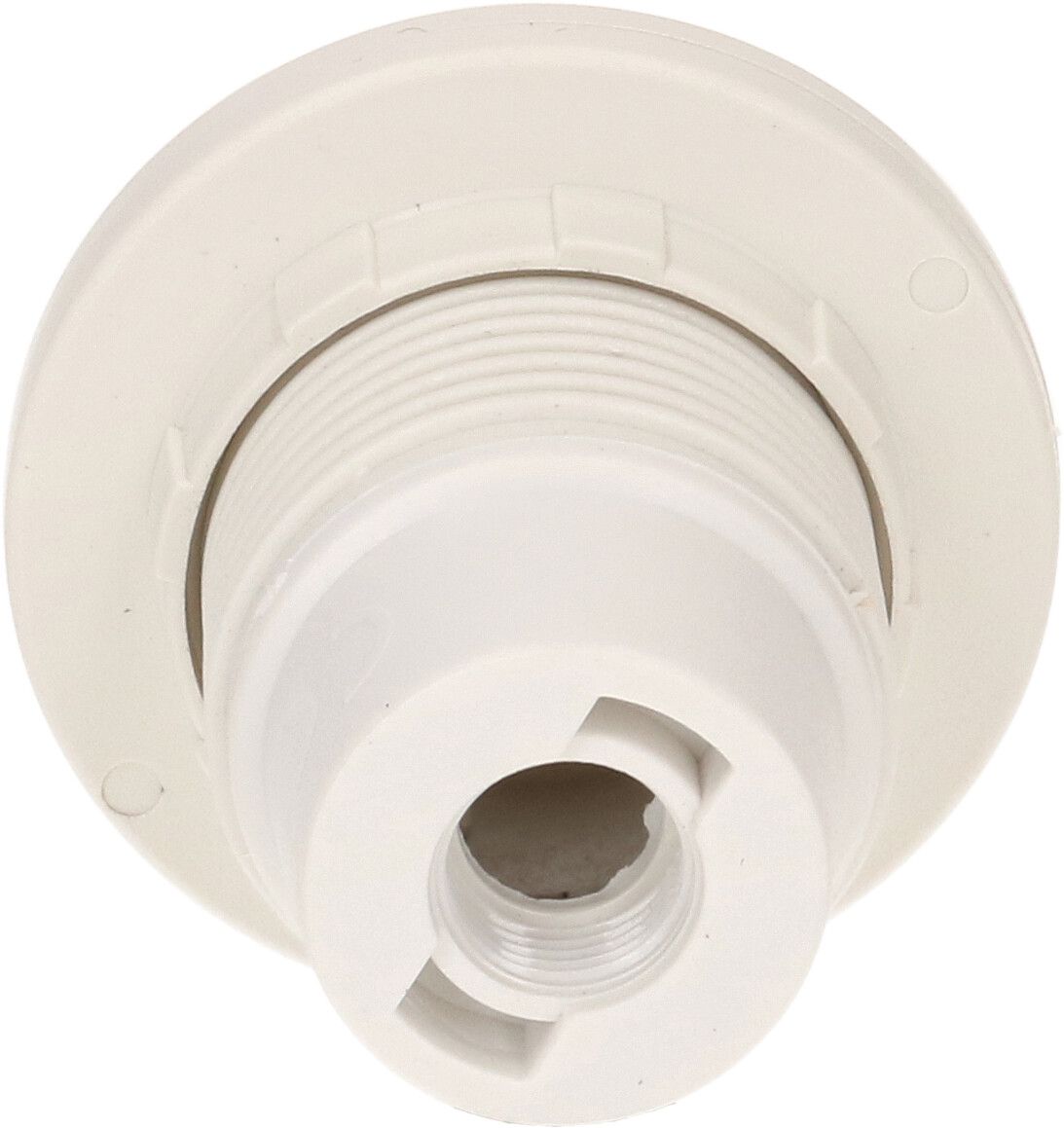 douille E14 à vis avec 2 anneaux M10x1 blanc