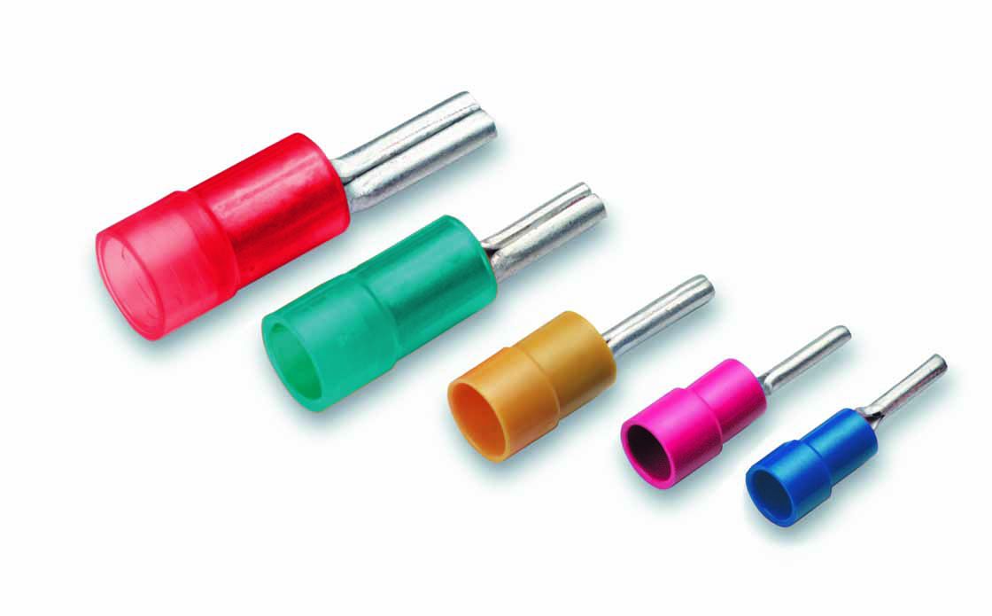 Cosses de câble à sertir forme mâle Cu iso. 0.5-1mm²/1.9mm rouge