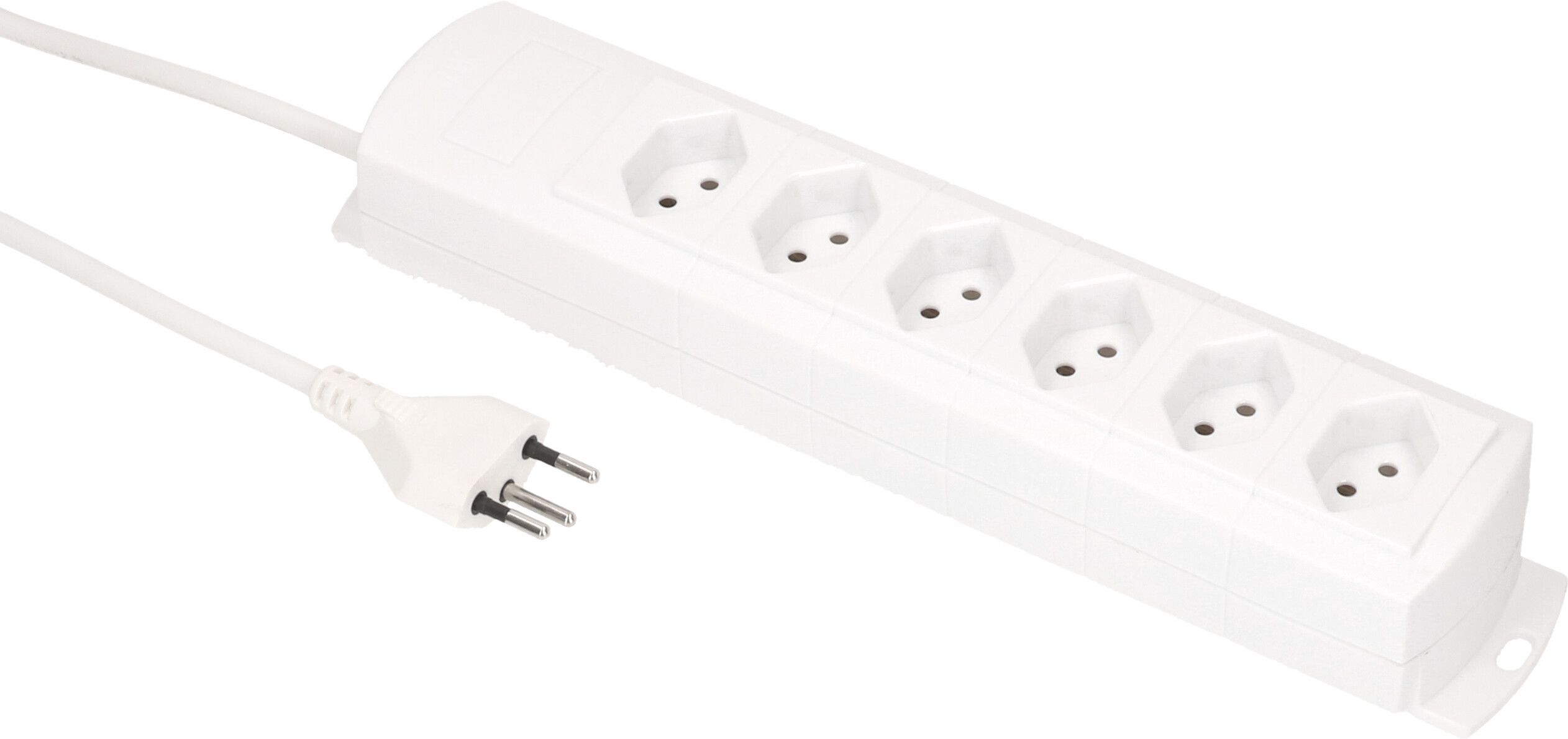 multiprise Prime Line 6x type 13 blanc 3m