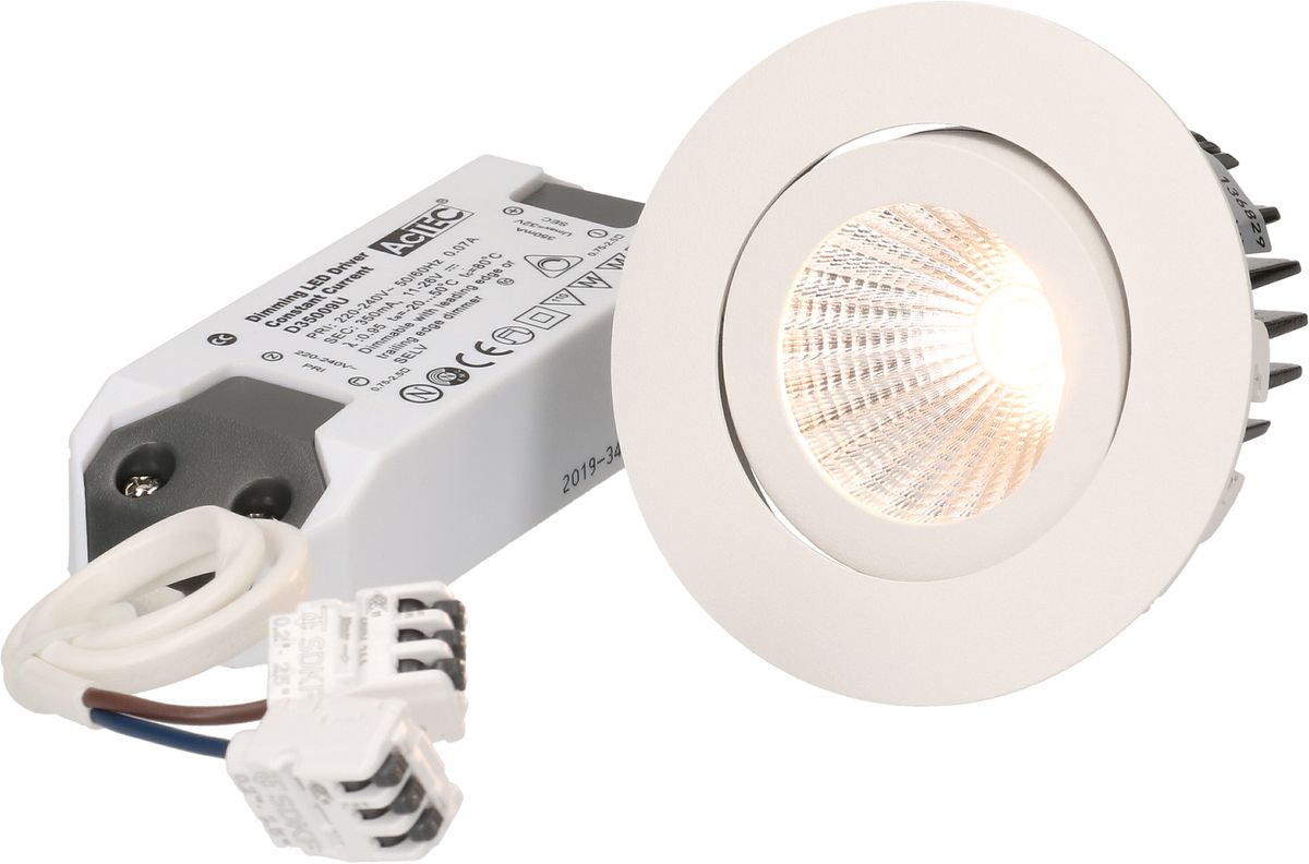 spot encastré à LED small blanc 3000K 600lm 36°