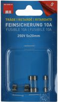 fusible 10A retardé 5x20mm 5 pcs.