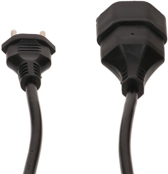 Rallonge TD H05VV-F3G1.0 2m noir BS type 12 / type 13