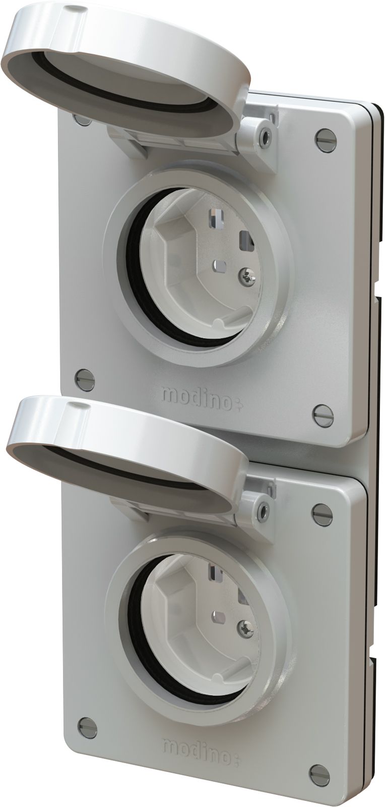 combinaison type 25 / type 25 ta.2x1 ENC exo IP55 gris clair