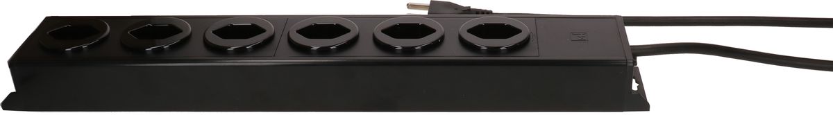 multiprise Power Line 6x type 23 noir/noir 1.5m