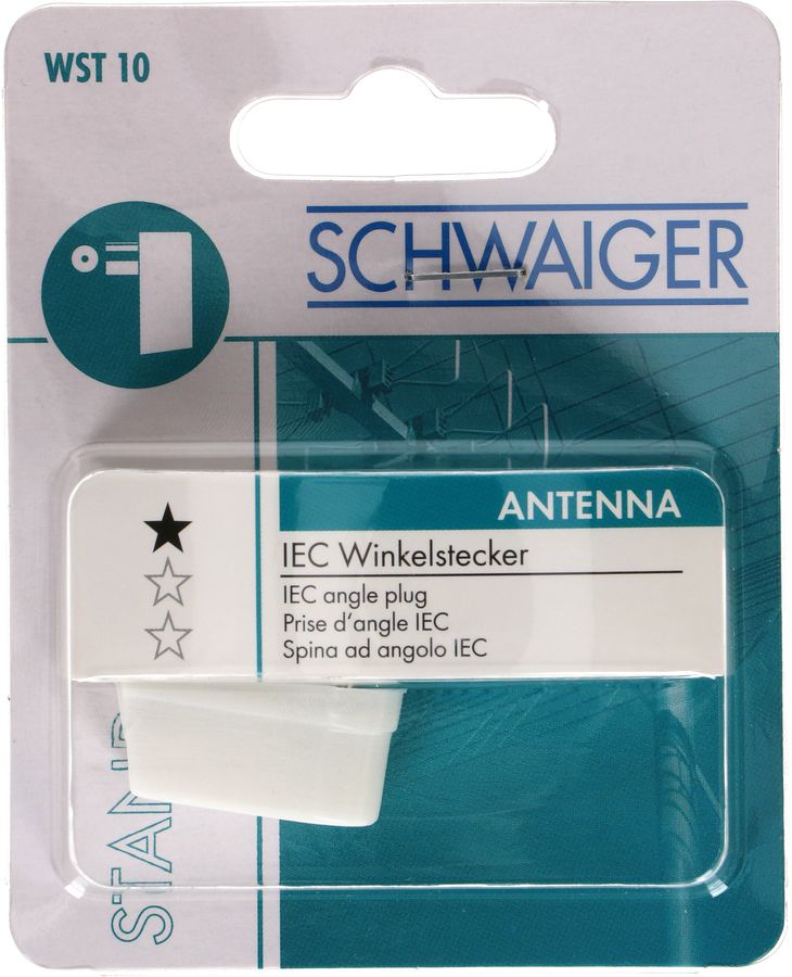 Prise d'angle IEC 90° blanc