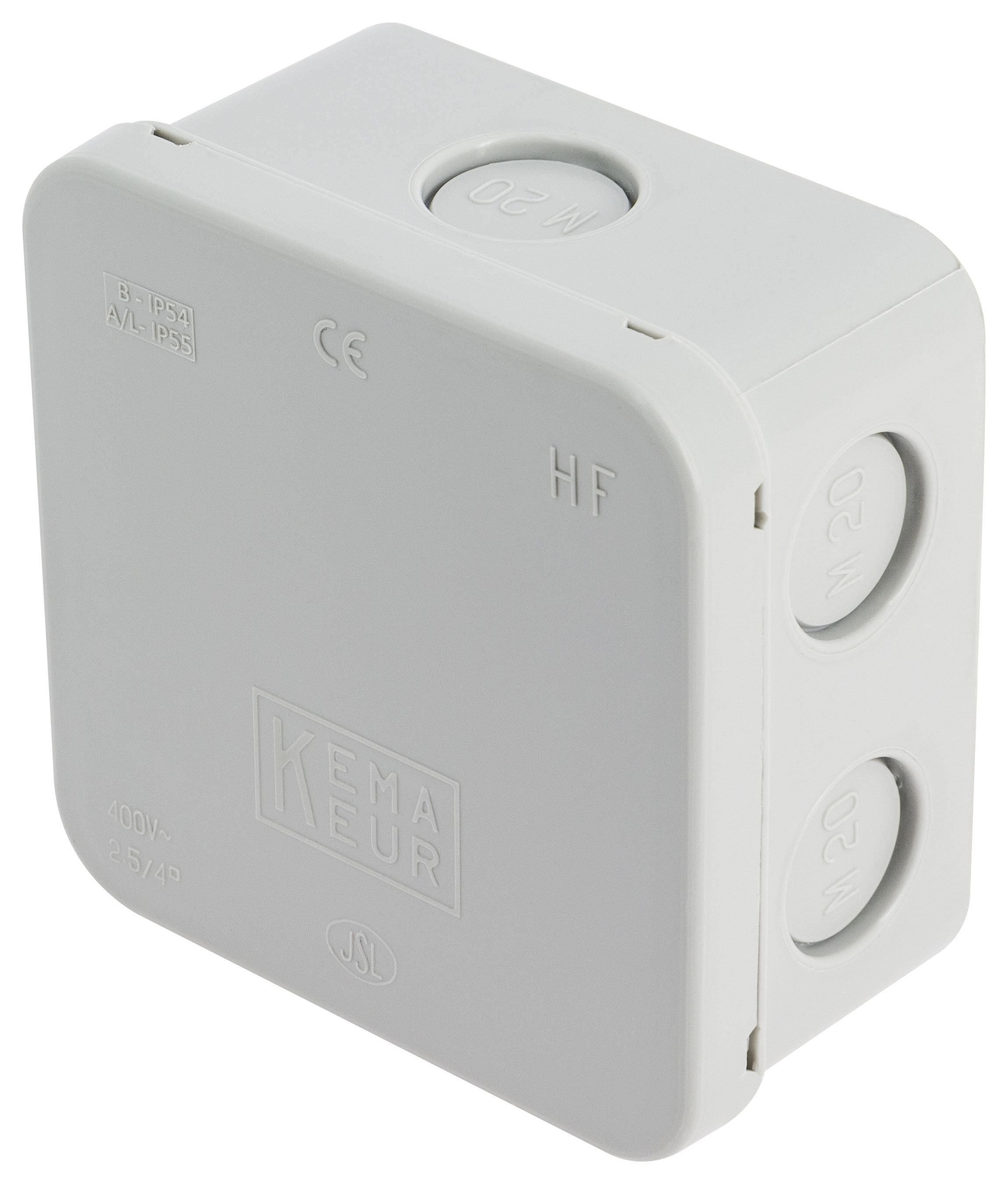 Abzweigdose 80x80x50mm AP leer IP65 grau