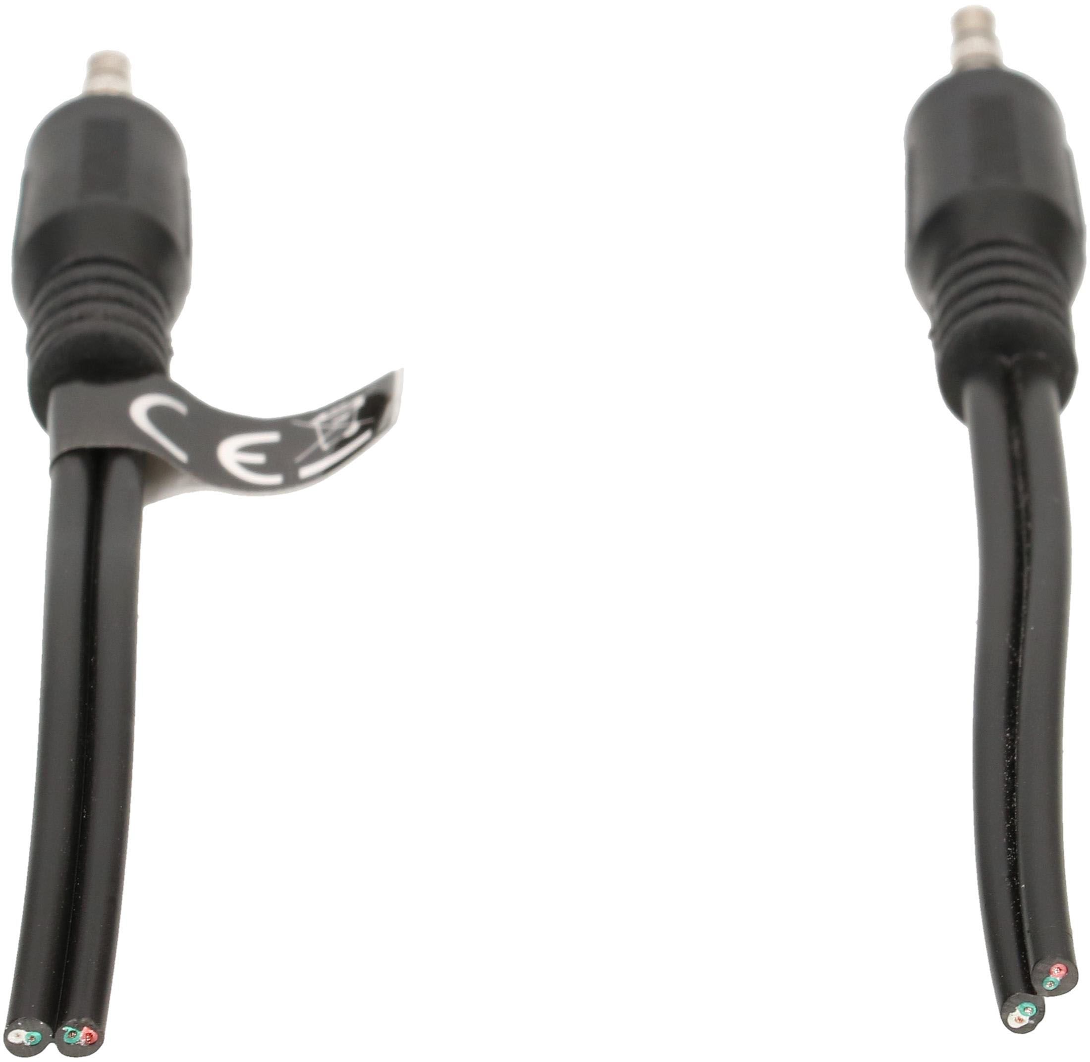 câble audio stéréo fiche jack 0.75m noir