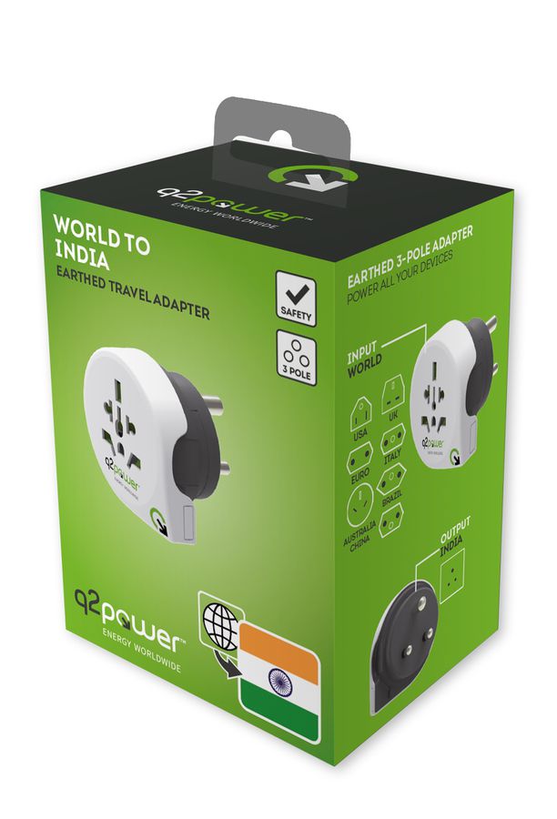 Q2 Power adaptateur mondial India
