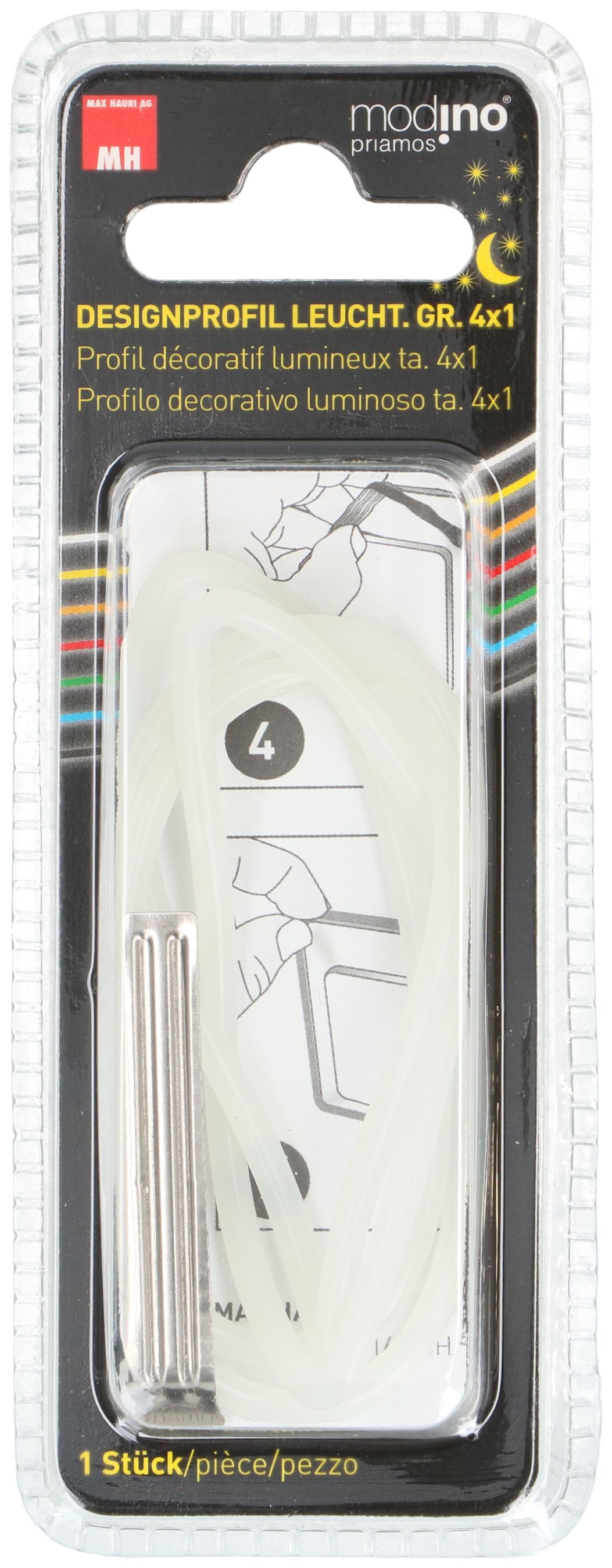 profil décoratif ta.4x1 priamos jaune/vert fluorescent