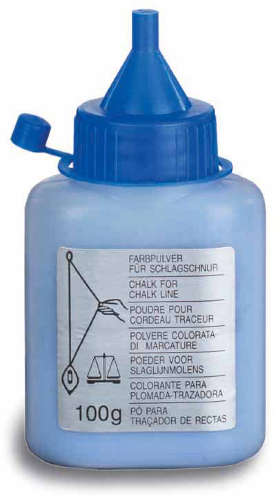 Poudre colorée bleue pour rouleau de corde à tracer
