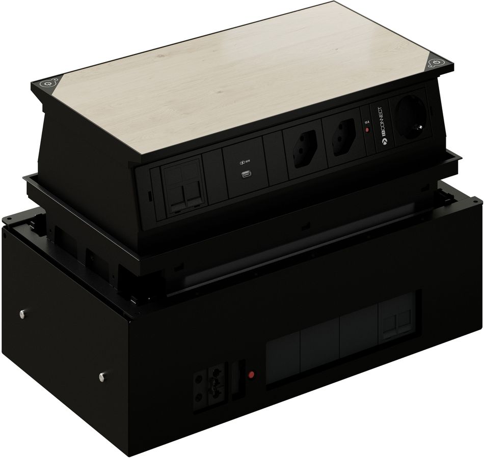 MEETING 4x type 13 1x Schuko 2x RJ45 3x USB-C 60W 1x A/C 1x HDMI