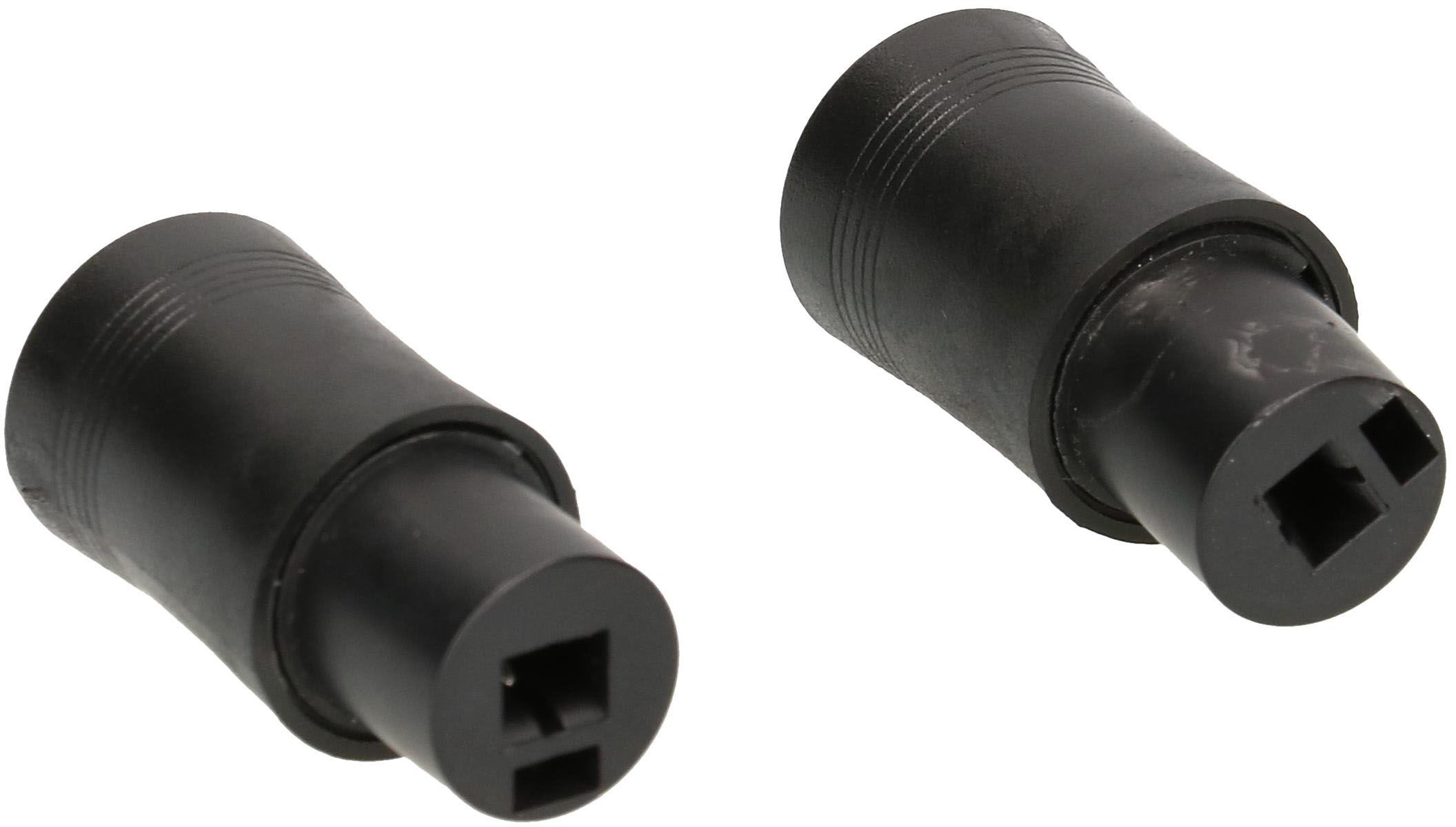 prise haut-parleur noir 2 pièces