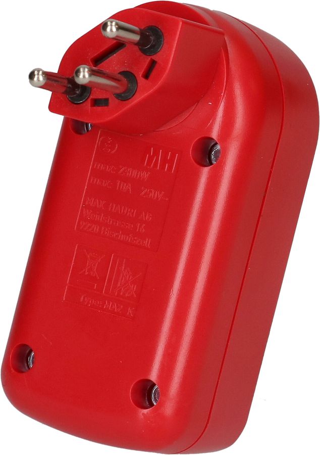 Multi adaptateur ADAPT 2x type 13 rouge rotatif BS