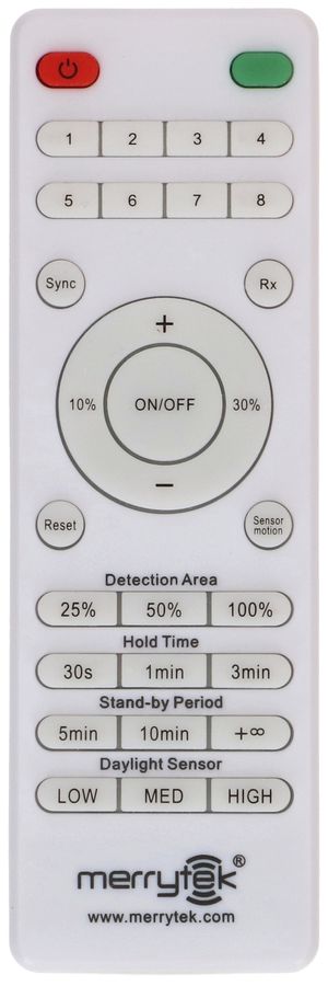 IR-Fernbedienung zu Leuchten FLAT CCT mit HF-Sensor Master-Slave