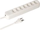 Steckdosenleiste Basic Line 7x Typ 13 weiss 1.5m