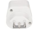 Reiseadapter Typ 12 / Grossbritannien 3-polig weiss