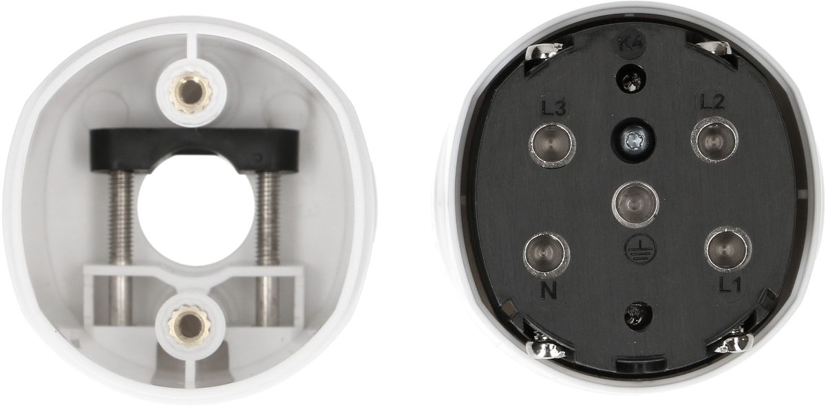 prise TH type 25 5 pôles blanc