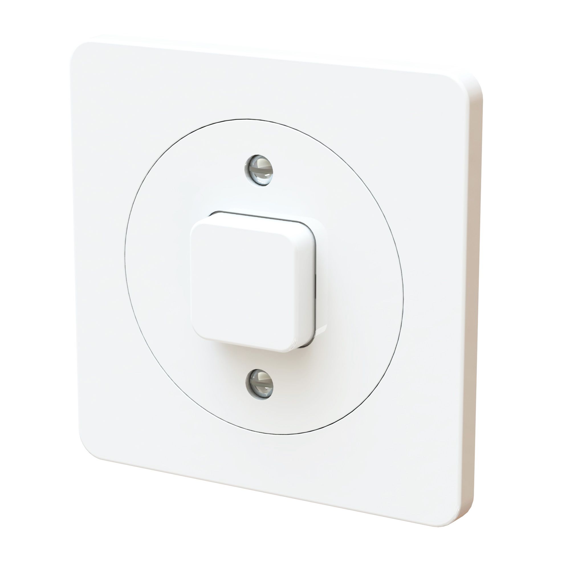 bouton-poussoir NO/NF ENC maxONE blanc