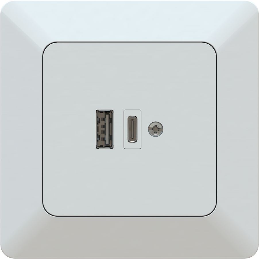 bloc chargeur USB-A+C 65W ENC priamos blanc