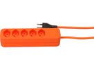multiprise Swiss Line 5x type 13 orange aimant 5m
