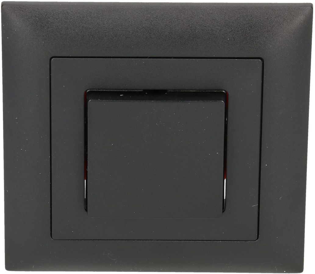 interrupteur à poussoir schéma 6 ENC EdizioDue noir