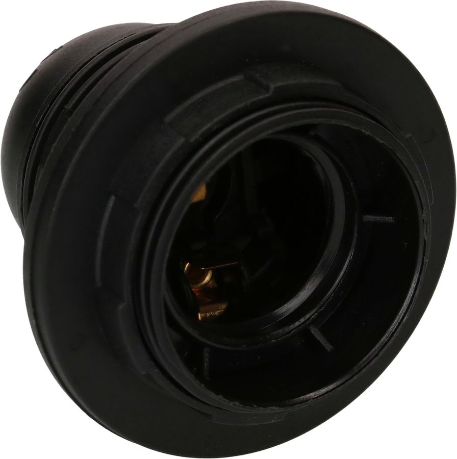 douille E27 à vis avec 2 anneaux M10x1 noir