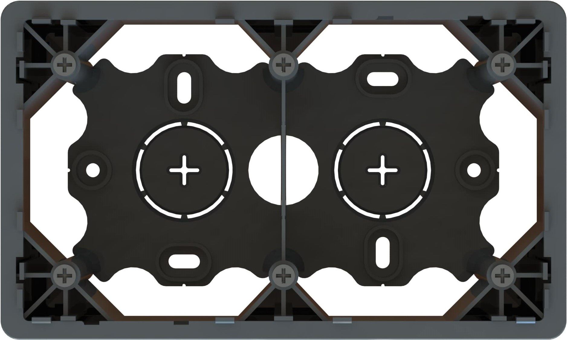 boîtier ta.2x1 AP priamos anthracite