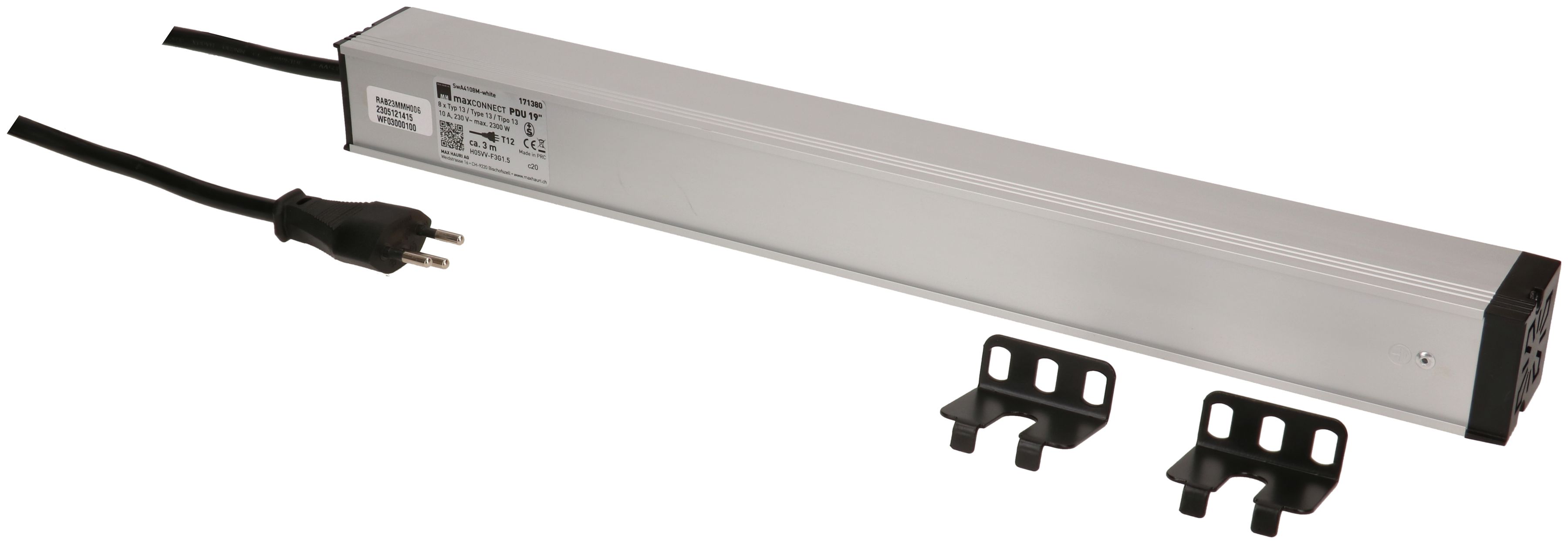 PDU 19 pouce 8x type 13 blanc 1U