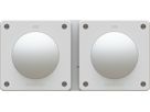 combinaison interrupteur s3 / s3 ta.2x1 ENC exo IP55 blanc