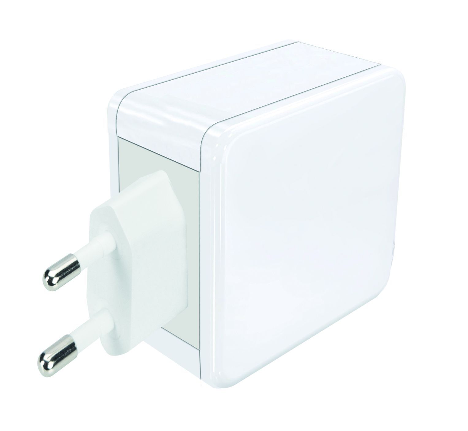 adattatore di ricarica rapida USB 1x USB-C PD 1x USB-A 30W bianco