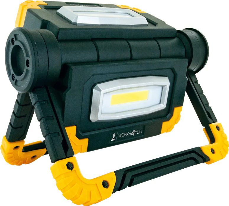 projecteur de travail rechargeable LED 2x 10W pivotant à 360°