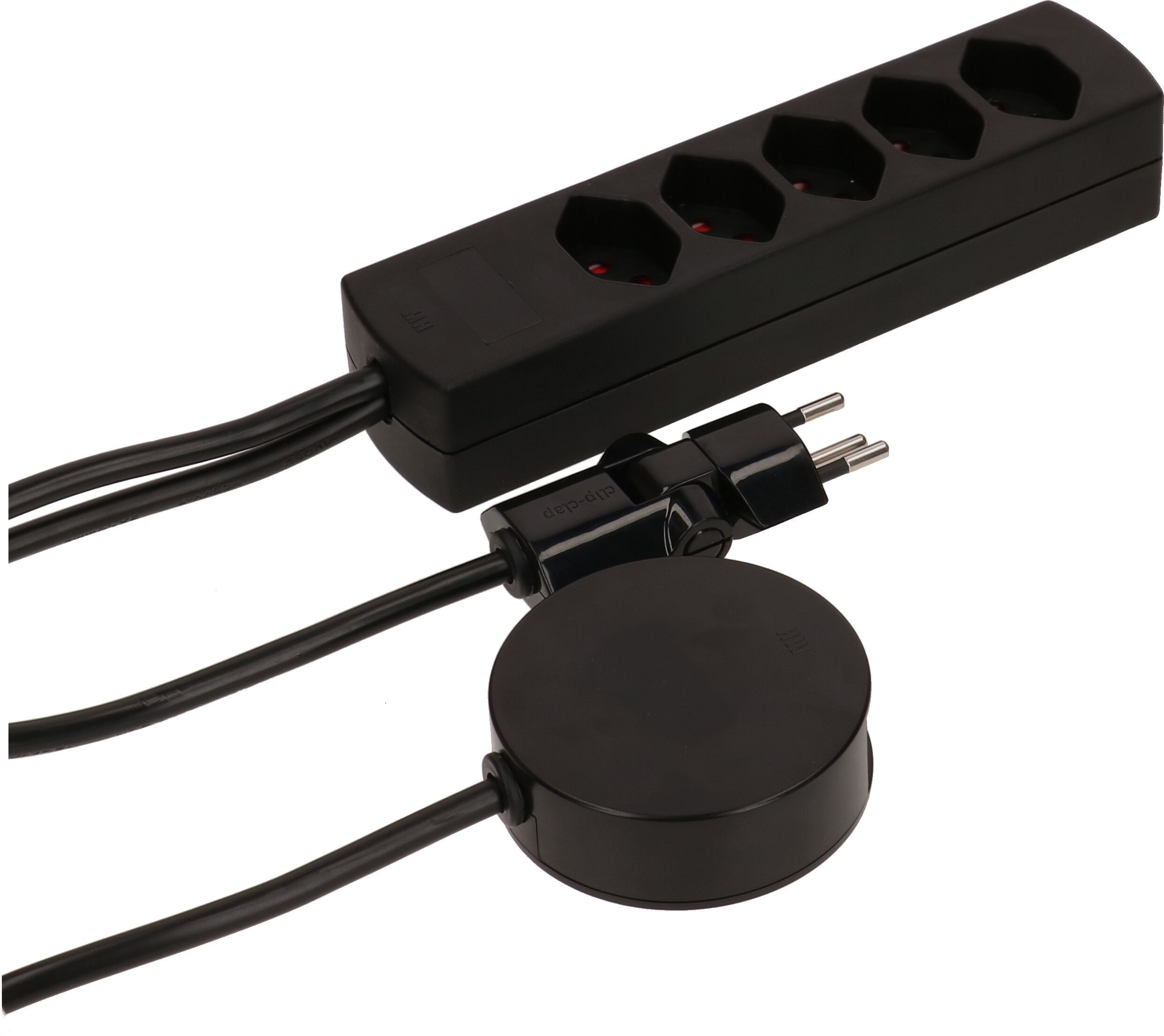 multipresa Safety Line 5x tipo 13 BS ne interr. esterno magnet 2m