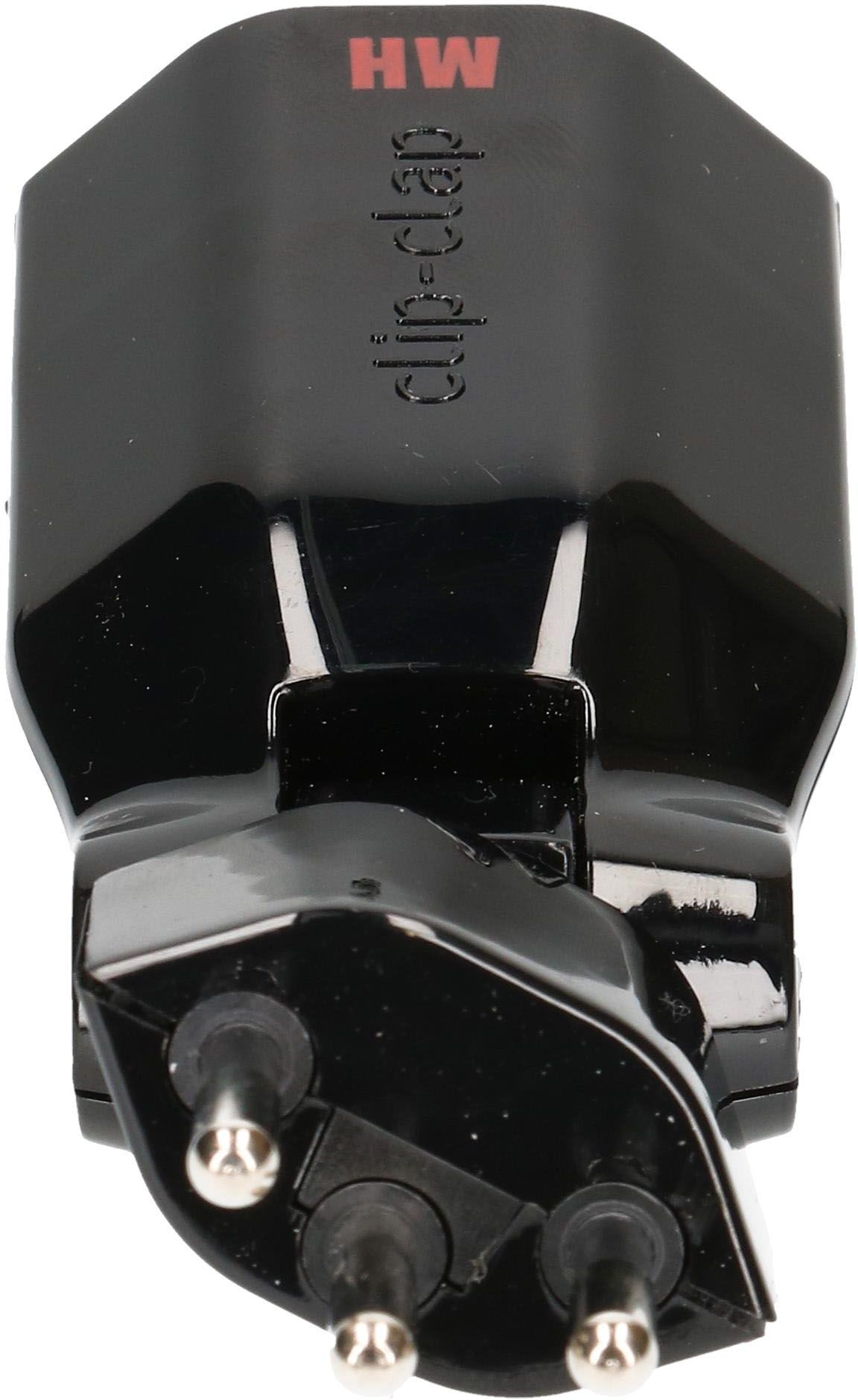 multi adaptateur clip-clap 1x type 13 3 pôles noir BS