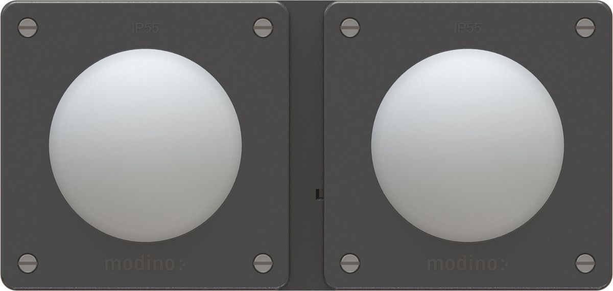 combinaison interrupteur s3 / s3 ta.2x1 ENC exo IP55 noir