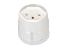 adaptateur fixe Schuko / type 13 CEE 7/7 blanc