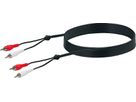 câble audio RCA stéréo 5m noir